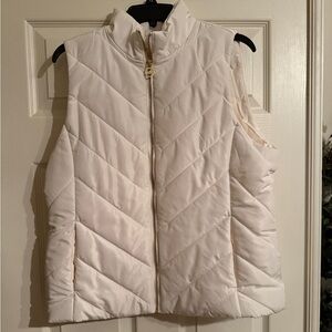 MICHAEL Michael Kors Cream Quilted Vest